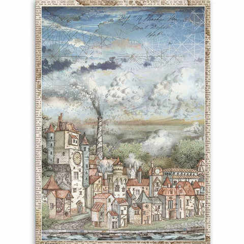 Decoupage-arkki - A4 - Sir Vagabond Cityscape