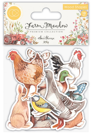 Vanerikoristeet - Animals Printed Wood Shapes