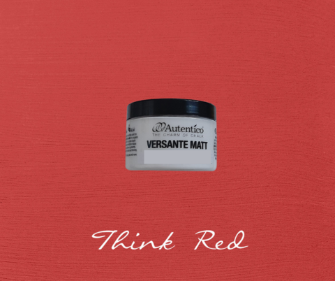 Kalkkimaali - Ajatuksenpunainen - Think Red - Versante Matt - 125 ml