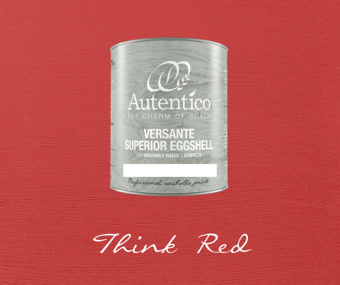 Kalkkimaali - Ajatuksenpunainen - Think Red - Versante Eggshell - 500 ml