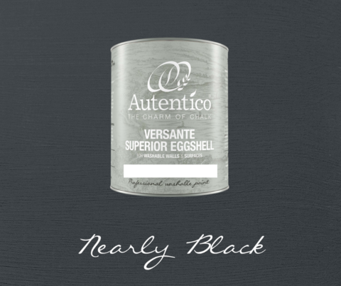 Kalkkimaali - Melkein musta - Nearly Black - Versante Eggshell - 500 ml