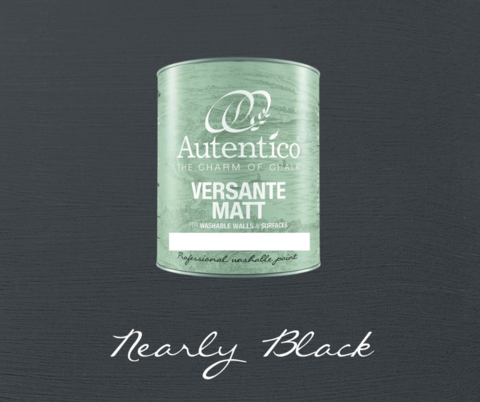 Kalkkimaali - Melkein musta - Nearly Black - Versante Matt - 500 ml
