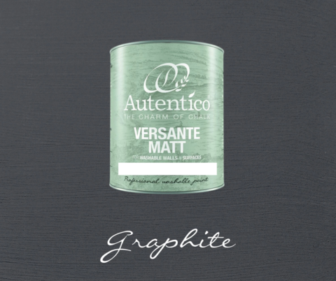 Kalkkimaali - Graffitinharmaa - Graphite - Versante Matt - 500 ml