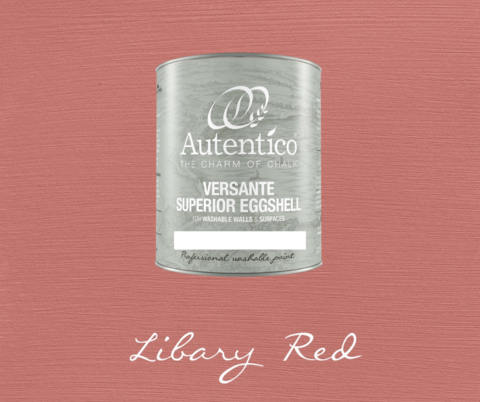 Kalkkimaali - Kirjastonpunainen - Library Red - Versante Eggshell - 500 ml