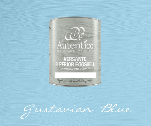 Kalkkimaali - Kustavinsininen - Gustavian Blue - Versante Eggshell - 500 ml