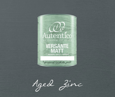 Kalkkimaali - Sinkinharmaa - Aged Zinc - Versante Matt - 500 ml