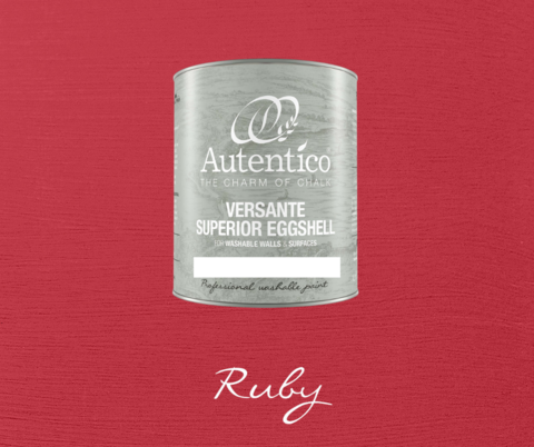 Kalkkimaali - Rubiininpunainen - Ruby - Versante Eggshell - 500 ml
