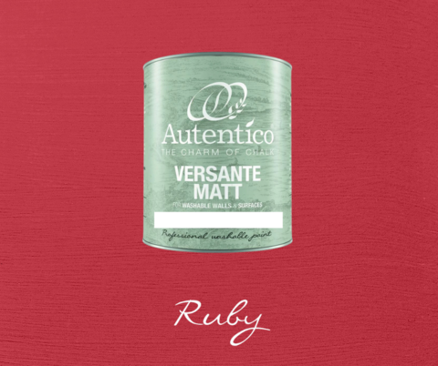 Kalkkimaali - Rubiininpunainen - Ruby - Versante Matt - 500 ml
