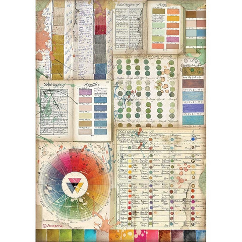Decoupage-arkki - A4 - Atelier Pantone Charts