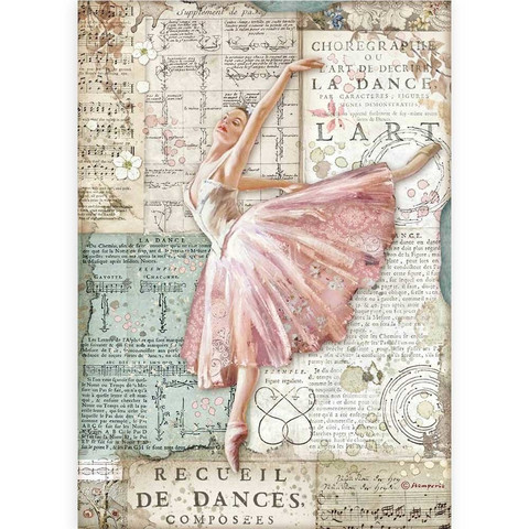 Decoupage-arkki - A4 - Passion Dancer