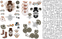 Siirtokuva - 65 x 98 cm - Steampunk - Belles and Whistles