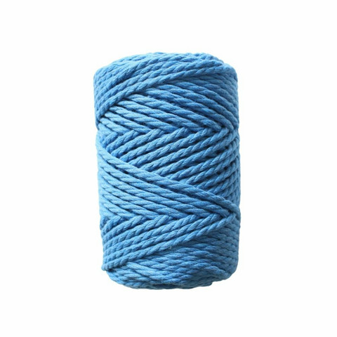 Makramee-kierrenaru 3 mm - Sininen