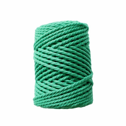 Makramee-kierrenaru 3 mm - Vihreä