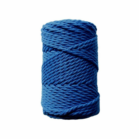Makramee-kierrenaru 3 mm - Sininen