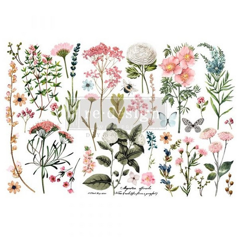 Siirtokuva - 45x30 cm - Botanical Paradise - Prima Redesign Decor Transfer