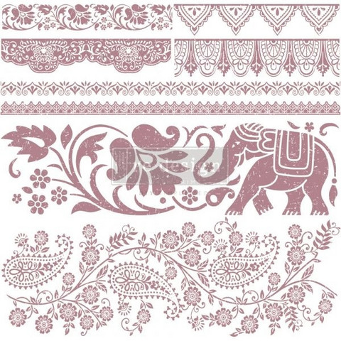 Leimasinsetti - 30x30 cm - Prima Re-design Decor Stamp - Bohemian Dreamer