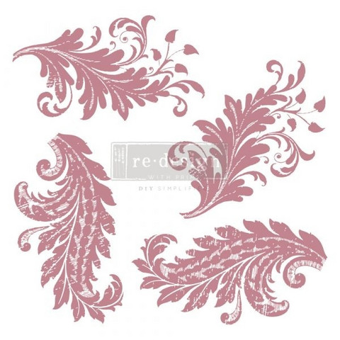 Leimasinsetti - 30x30 cm - Prima Re-design Decor Stamp - Royal Flourish