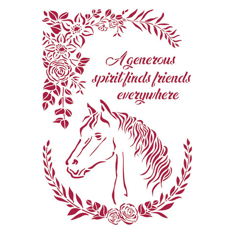 Sabluuna - A4 - Romantic Horses Horse with Flowers