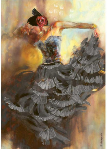 Decoupage-arkki - A4 - Andalusia La Balaoira