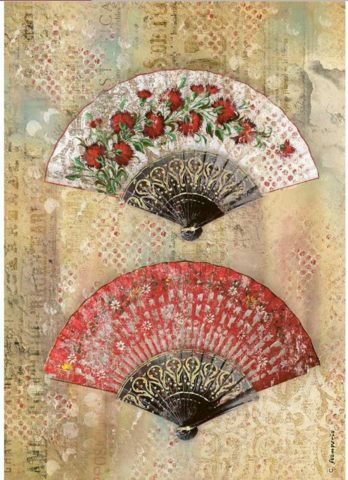 Decoupage-arkki - A4 - Andalusia Abanicos