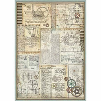 Decoupage-arkki - A3 -  Voyages Fantastiques Gears