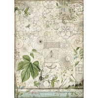 Decoupage-arkki - A3 - Geometry with Leaves
