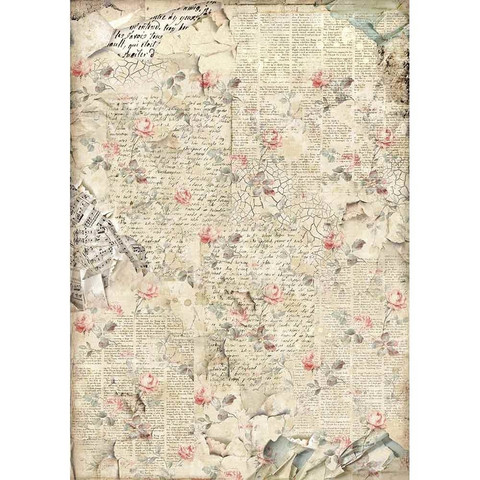 Decoupage-arkki - A3 - Sound of Roses