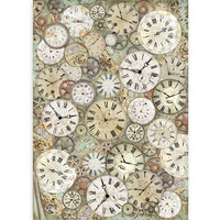 Decoupage-arkki - A3 - Lady Vagabond Clock and Mechanisms