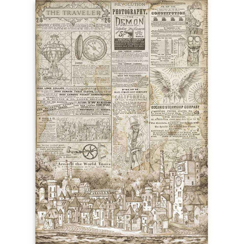 Decoupage-arkki - A3 - Sir Vagabond The Traveler
