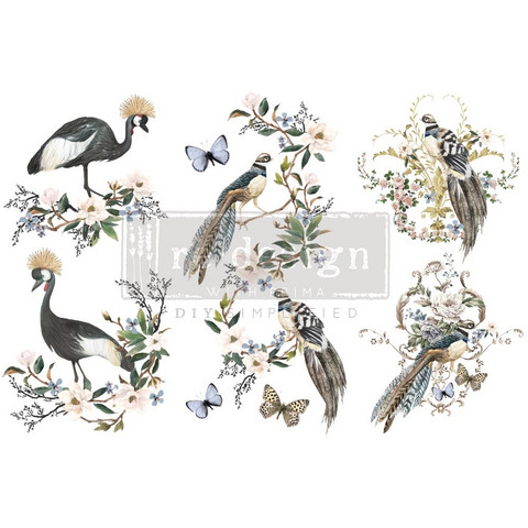 Siirtokuva - 45x30 cm - Rare Birds - Prima Redesign Decor Transfer