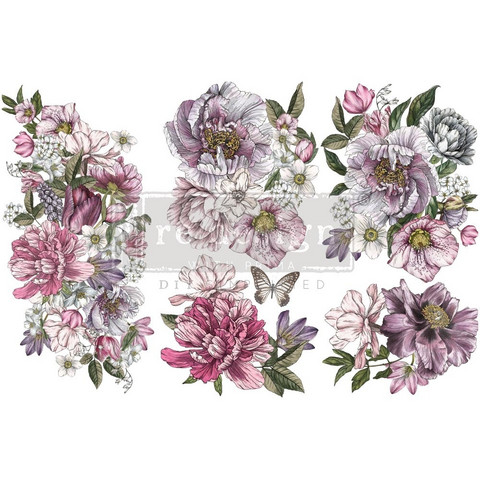 Siirtokuva - 45x30 cm - Dreamy Florals - Prima Redesign Decor Transfer