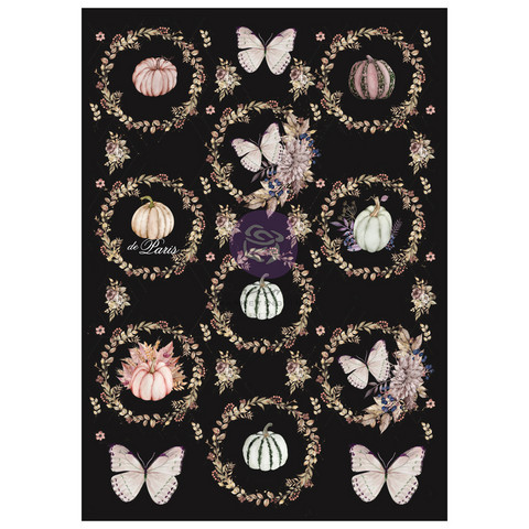 Riisipaperi - 29x41 cm - Prima Marketing Hello Pink Autumn Rice Paper Sweet Weather