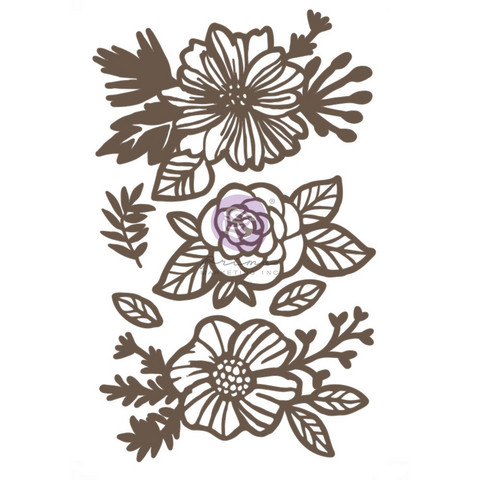 Koriste 13x20 cm - Prima Marketing Happy Flowers Chipboard Diecut