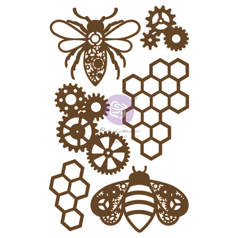 Koriste 13x20 cm - Prima Marketing Powerful Bees Chipboard Diecut