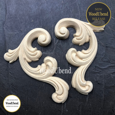 Puukoriste pari - 14,5x6 cm - WoodUBend 6030