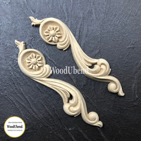 Puukoristepari  12x3 cm - WoodUBend 0364-5