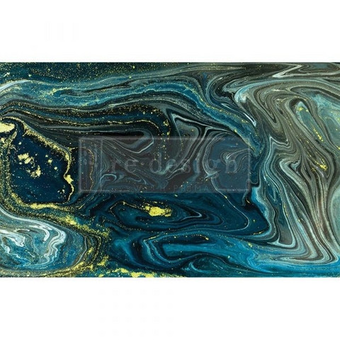 Decoupage-arkki - 48x76 cm - Nocturnal Marble Re-Design Prima Tissue Paper