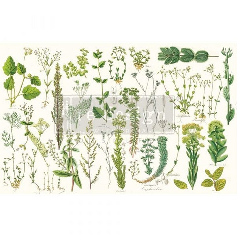 Decoupage-arkki - 48x76 cm -Greenery Re-Design Prima Tissue Paper
