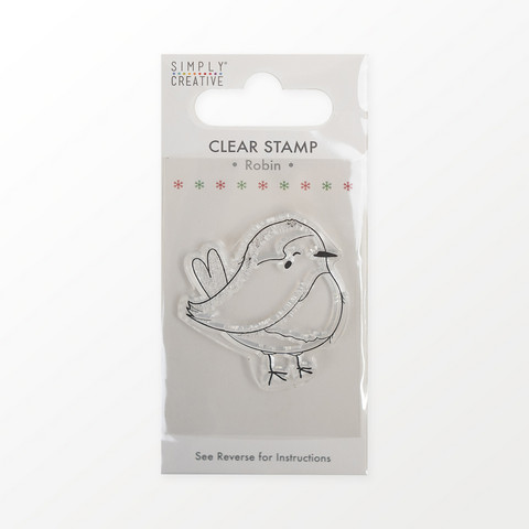 Leimasin 6 cm - Simply Creative Robin Clear Stamp