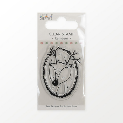 Leimasin 6 cm - Simply Creative Reindeer Clear Stamp