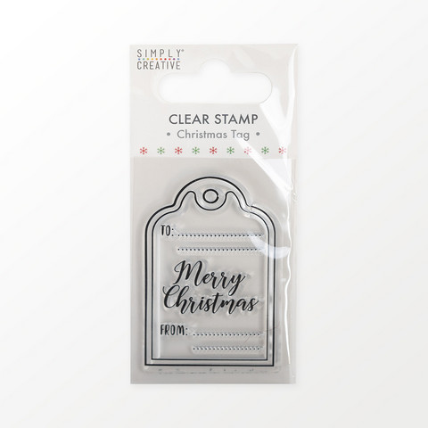 Leimasin 6 cm - Simply Creative Tag Clear Stamp