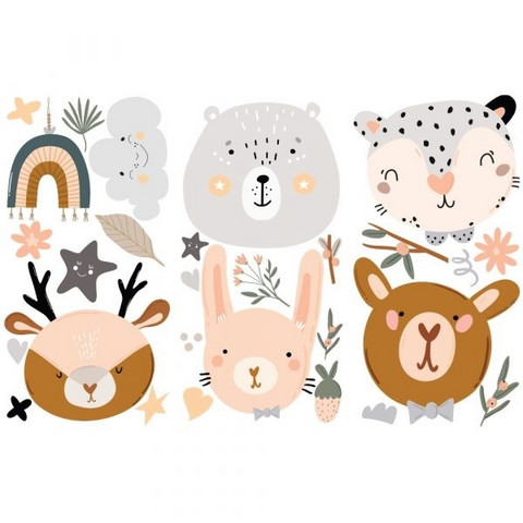 Siirtokuva - 45x30 cm - Re-Design with Prima Boho Critter Decor Transfers