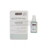 Vaaleansininen leimasinmuste - Re-Design with Prima Décor Ink Pad Paris Blue