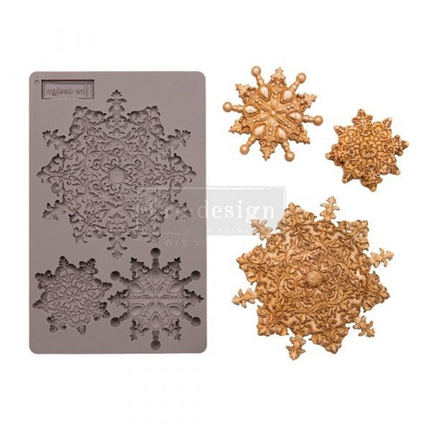 Silikonimuotti 20x13 cm - Re-Design with Prima Snowflake Jewels