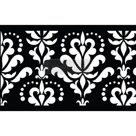 Tarrasabluuna 0,17x2,7 m - Re-Design with Prima Damask Flourish Stick & Style Stencil Roll