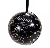 Avattava pallo 9 cm - Musta
