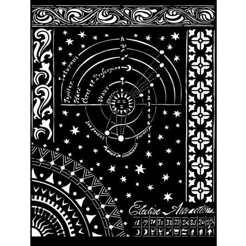 Sabluuna 20x25 cm - Stamperia Alchemy Planet Chart