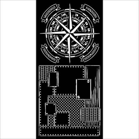 Sabluuna 12x25 cm - Stamperia Lady Vagabond Lifestyle Compass