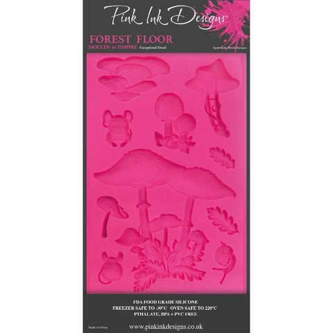 Silikonimuotti - 12x20 cm - Pink Ink Designs Silicone Mould The Forest Floor