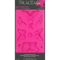 Silikonimuotti - 12x20 cm - Pink Ink Designs Silicone Mould Butterflies